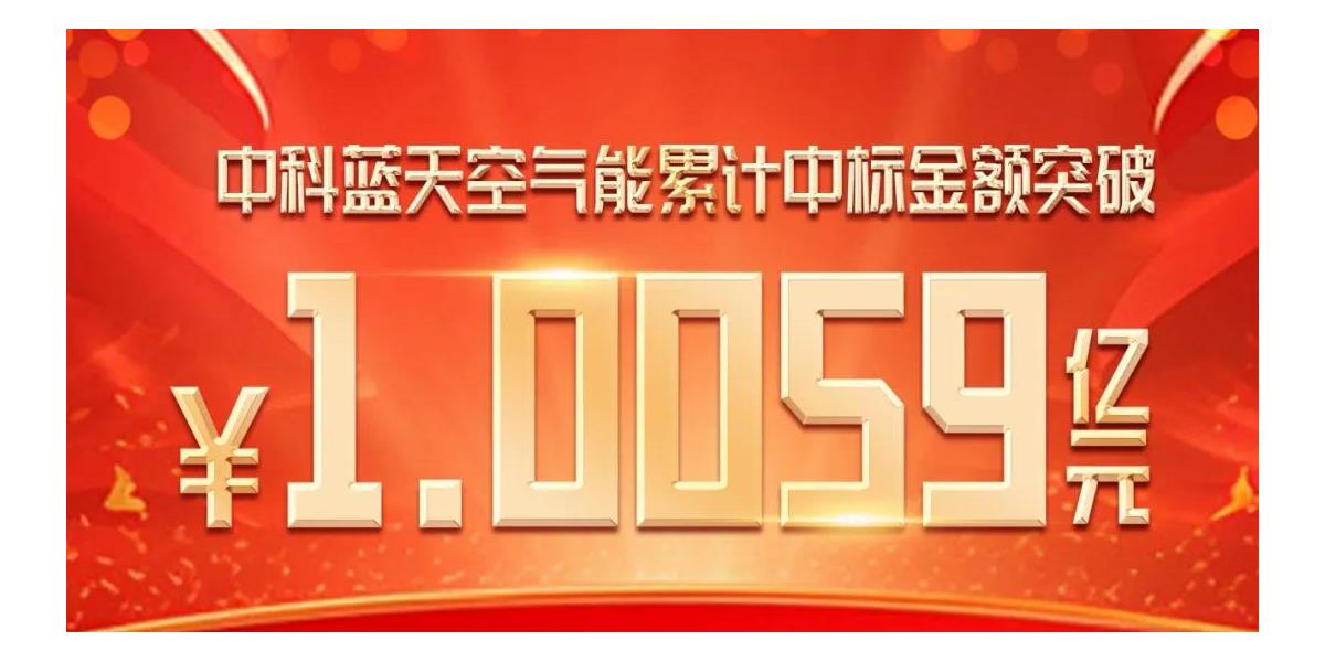 中科藍(lán)天空氣能熱泵技術(shù)助力東北清潔能源轉(zhuǎn)型，累計(jì)中標(biāo)金額突破1.0059億元